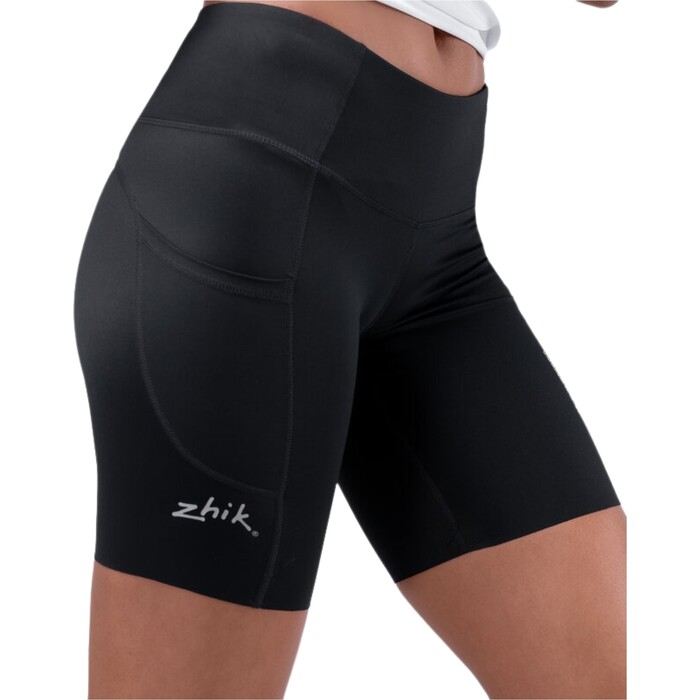 2024 Zhik Womens Eco Spandex UPF50+ Shorts SRT-0063-W-BLK - Black